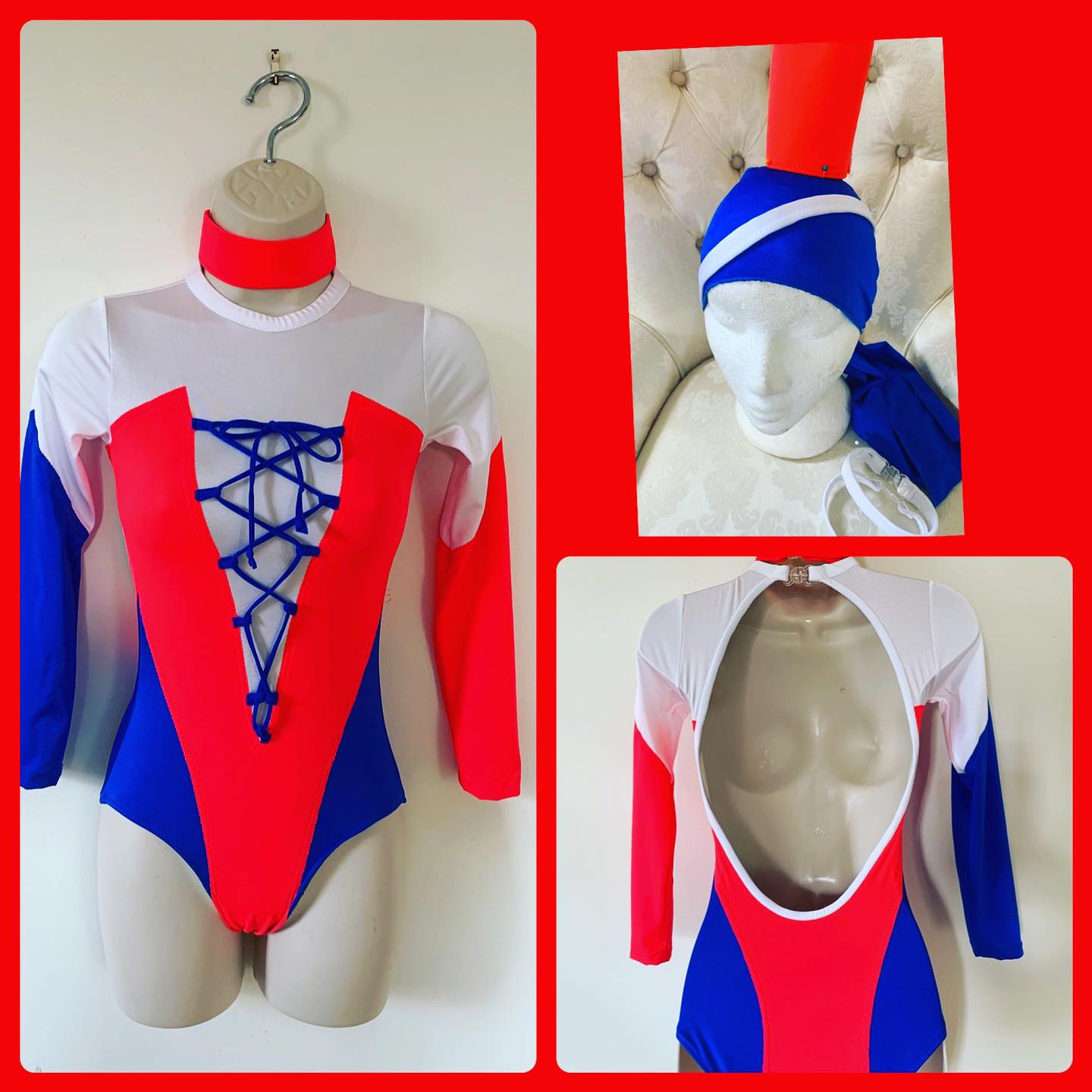 SALE SUIT U12 RED, WHITE AND BLUE PLAINWEAR WITH ACCESSORIES